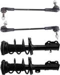 TRQ Front Suspension Kit Complete Strut & Coil Spring Assembly Sway Bar Stabilizer Link Compatible with 2016-2019 Chevrolet Cruze