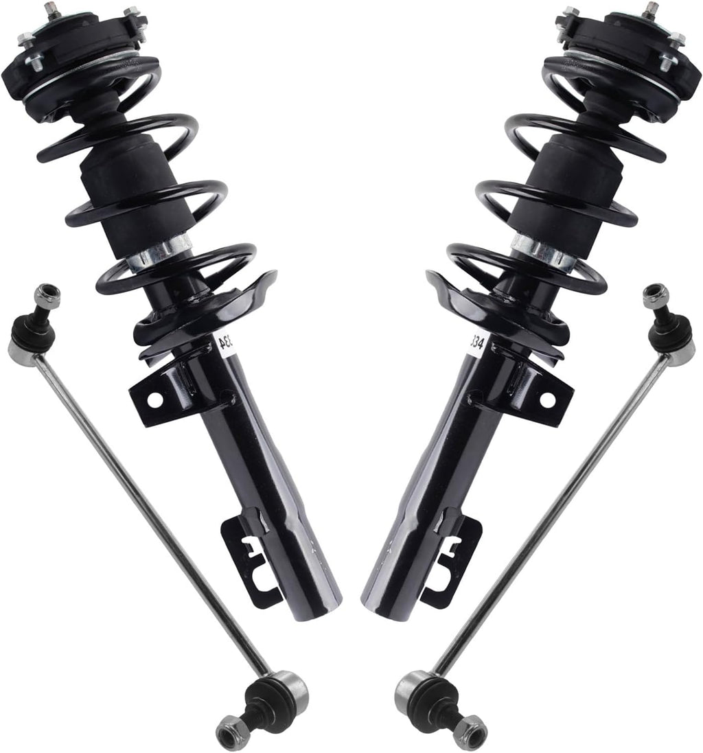 TRQ Front Suspension Kit Compatible with 2011-2015 Volkswagen Jetta
