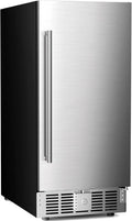Antarctic Star 15 Inch Outdoor Beverage Refrigerator, 135 Can Stainless Steel Mini Fridge, Undercounter Built-in or Freestanding, Fast Cooling Low Noise Wine Cooler for Home Patio, 32-50°F