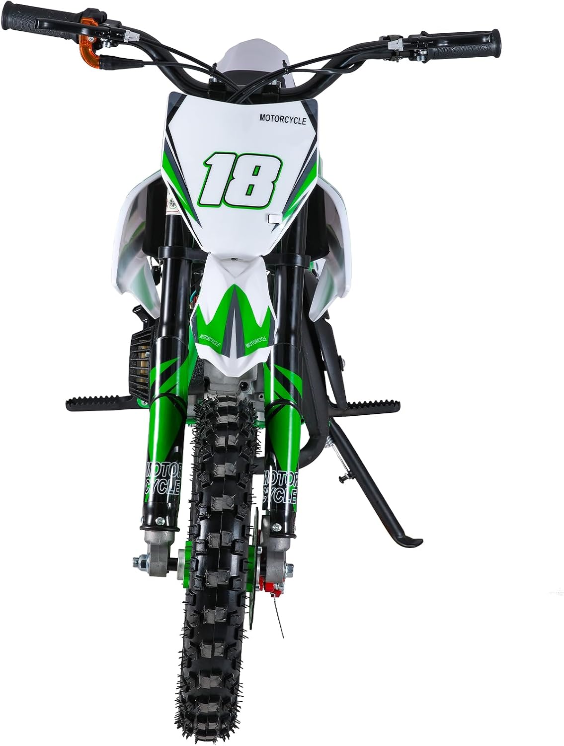 49cc 2-Stroke Kids Dirt Bike, Gas Power Motocross, Off Road Mini Motorcycle, Pocket Motorbike with Front Rear Disc Brakes, Racing Max Speed 30KM/H (Red)