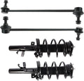 TRQ Front Suspension Kit Complete Strut & Coil Spring Assembly Sway Bar Stabilizer Link Compatible with 2013-2018 Ford C-Max