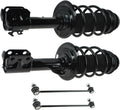 TRQ Front Suspension Kit Complete Strut & Coil Spring Assembly Sway Bar Stabilizer Link Compatible with 2007-2012 Toyota Yaris