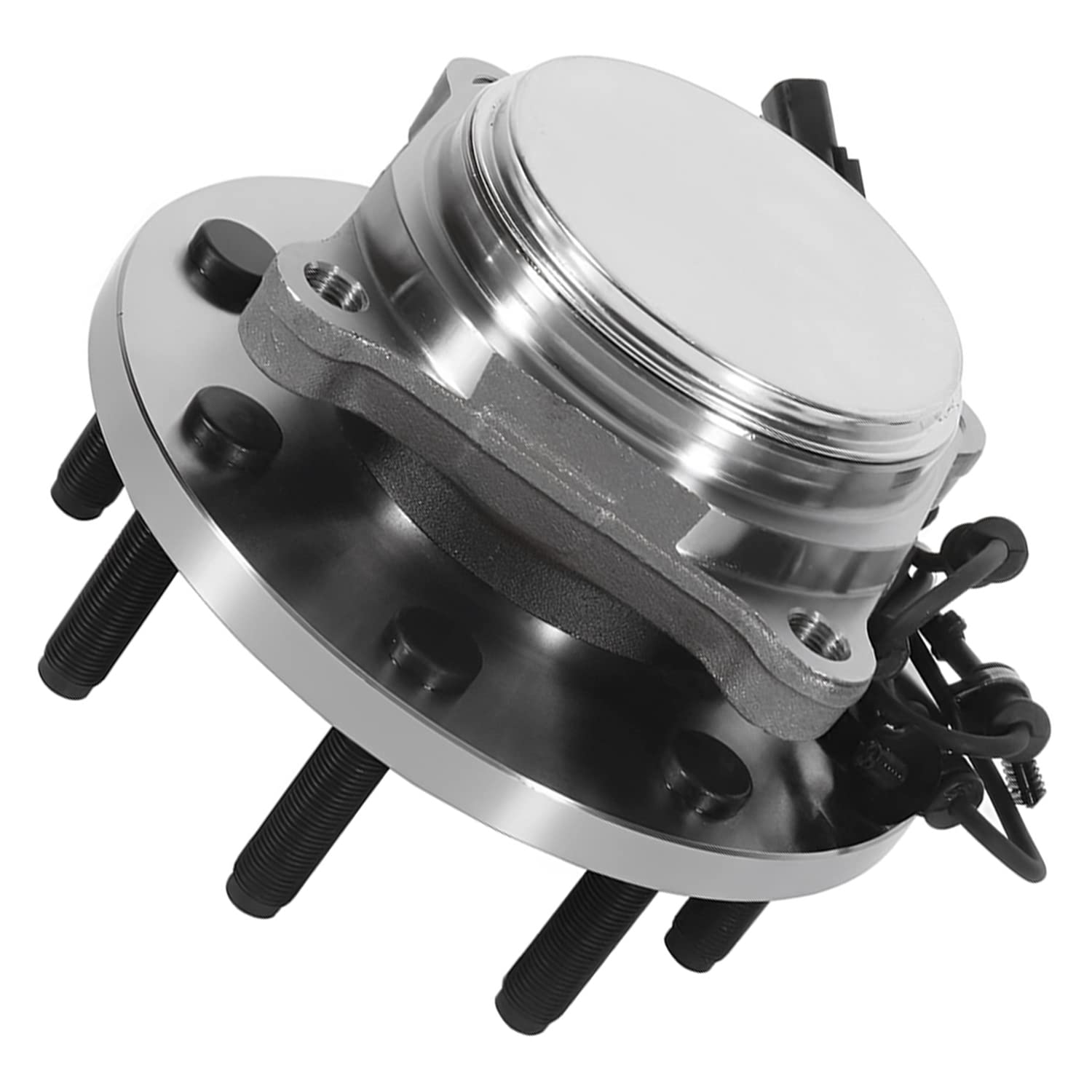 Detroit Axle - RWD Front Wheel Bearing and Hub Assembly for Dodge Ram 2500 Ram 3500 2009 2010 2011 Ram 2500 3500, 8 Lugs with ABS Sensor 515123