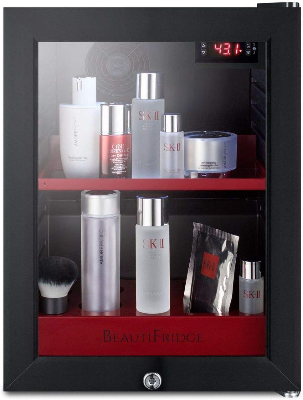 0.85 CU. FT. Compact Cosmetics MINI Fridge in Black Without Freezer