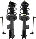 TRQ Front Suspension Kit Complete Strut & Coil Spring Assembly Sway Bar Stabilizer Link Compatible with 2012-2014 Hyundai Sonata