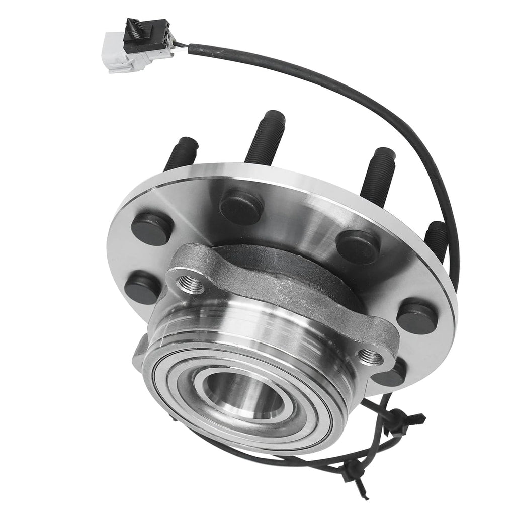 Detroit Axle - 4WD Front Wheel Bearing Hubs for 00-02 Dodge Ram 2500 3500 [w/ 4-Wheel ABS], 2000 2001 2002 Wheel Bearing and Hubs Assembly Set, Pair Hubs Replacement