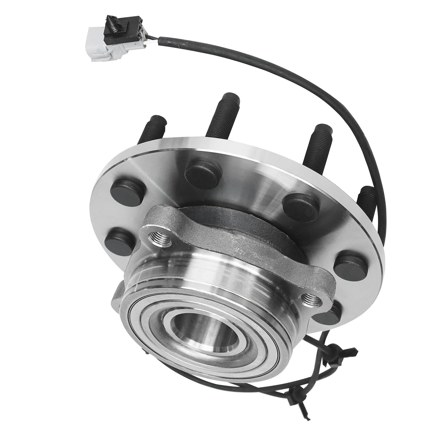 Detroit Axle - 4WD Front Wheel Bearing Hubs for 00-02 Dodge Ram 2500 3500 [w/ 4-Wheel ABS], 2000 2001 2002 Wheel Bearing and Hubs Assembly Set, Pair Hubs Replacement
