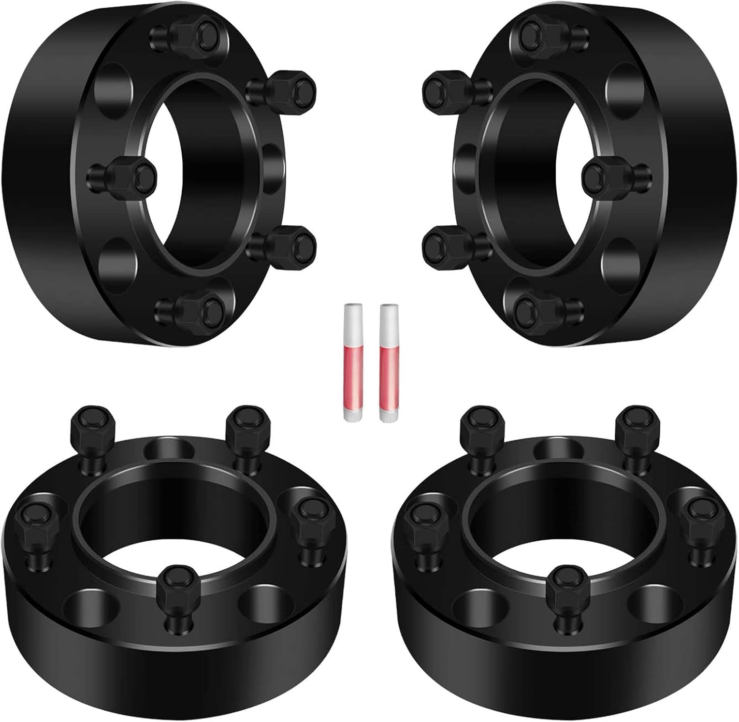 5x150/5x5.9 Hubcentric Wheel Spacers 2' / 4pc with M14x1.5 Studs + 110mm Hub Bore for Toyota Land Cruiser for Sequoia for Tundra Wheel Spacers/for Lexus LX 470 LX 570 Wheel Spacers