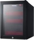 0.85 CU. FT. Compact Cosmetics MINI Fridge in Black Without Freezer