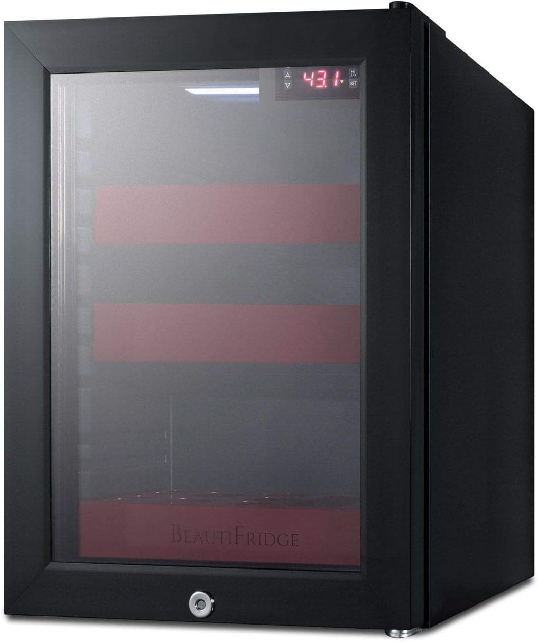 0.85 CU. FT. Compact Cosmetics MINI Fridge in Black Without Freezer