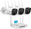 (2026 New) 5MP Wireless Security Camera System, 3-Cam WiFi Home Security System with Built-in 128GB TF Card, 2.4/5.8GHz Dual Band, Dual Antennas 55% Longer Range, 130° Wide Angle, IP66
