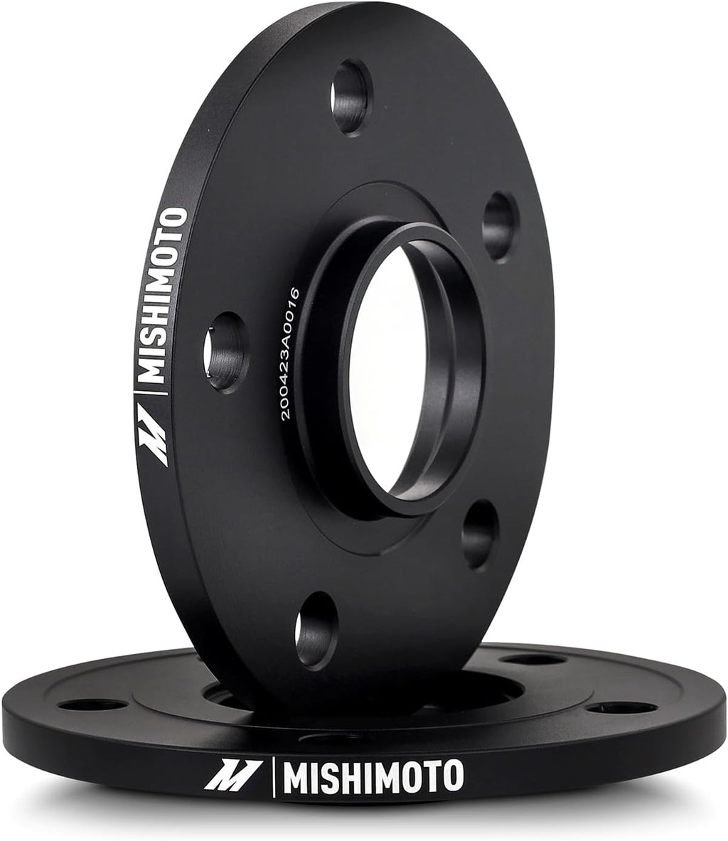 Mishimoto Wheel Spacers 5x120, 64.1mm Center Bore, M14 X 1.5, 10mm Thick, Black