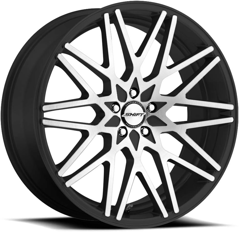 FORMULA Custom Wheel - 20x8.5, 35 Offset, 5x114.3 Bolt Pattern, 73.1mm Hub - Gloss Black with Machined Face Rim