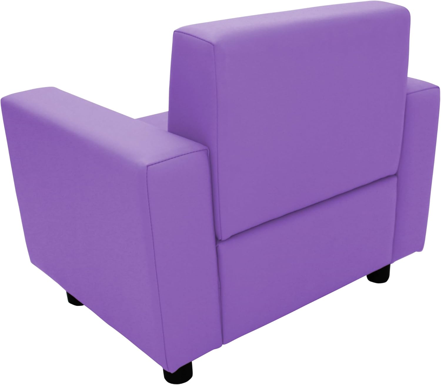 Factory Direct Partners SoftScape Inspired Playtime Classic Reading Chair, Children's Commercial-Grade Upholstered Furniture for Home, Daycare, Preschool, Library Comfy Modern Design - Lavender