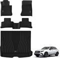 3W Floor Mats & Cargo Liner for Mercedes Benz GLC 2026 2025 2024 2023 GLC300 / GLC43 AMG / GLC63 AMG SE (Not for Coupe & PHEV (350e)), TPE All Weather Floor Liner & Cargo Mats Car Accessories