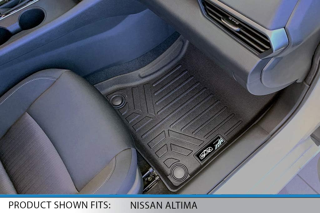SMARTLINER Custom Fit Floor Mats 2 Row Liner Set Compatible with 2019-2025 Nissan Altima
