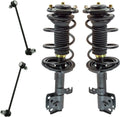TRQ Front Suspension Kit Complete Strut & Coil Spring Assembly Sway Bar Stabilizer Link Compatible with 2009-2010 Pontiac Vibe 2009-2013 Toyota Corolla Matrix
