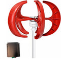 12V 24V 400W 600W 800W 1000W 1200W Wind Generator with Charger Controller 5 Blades Minitype Lantern Wind Turbine Generator Kit Clear Energy Windmill for Home Highways Boats NTBL,12V-600W
