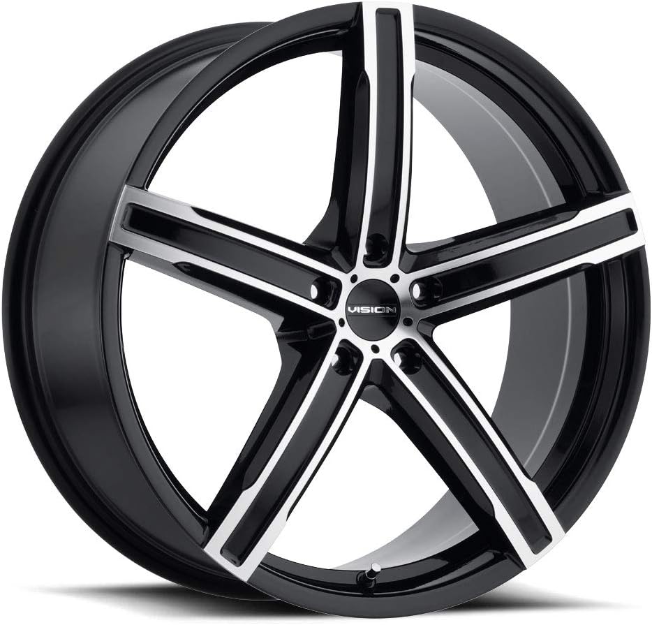 Vision 469 Boost 17x7 5x120 +38mm Black/Machined Wheel Rim 17' Inch
