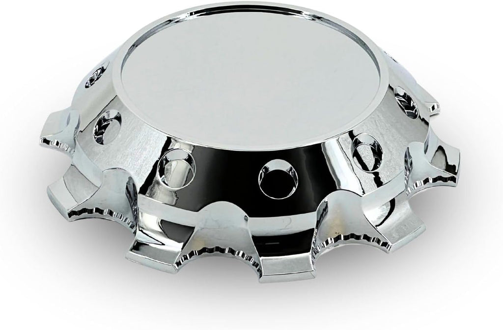 TORQUE Luxury Chrome Front and Rear Axle Complete Wheel Cover Set 33mm Screw-on Lug Nut Covers for Semi Trucks (Installation Tool Included) Standart Hub Caps Kit (2 Front & 4 Rear) (TR634)