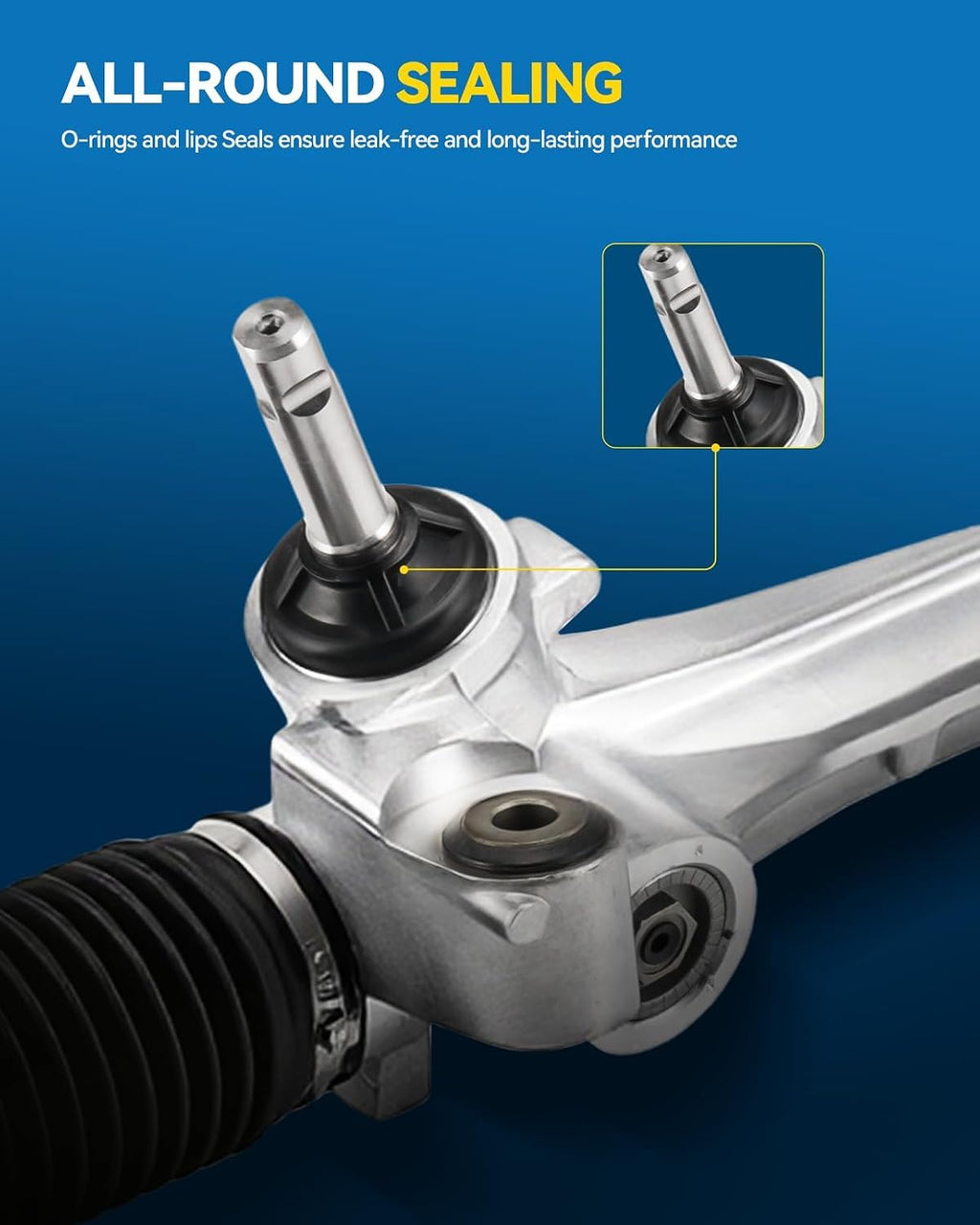 PHILTOP Manual Power Steering Rack & Pinion Assembly for 2007-2009 Escape Limited/XLS/XLT, Mariner, Replace# 1G-1816