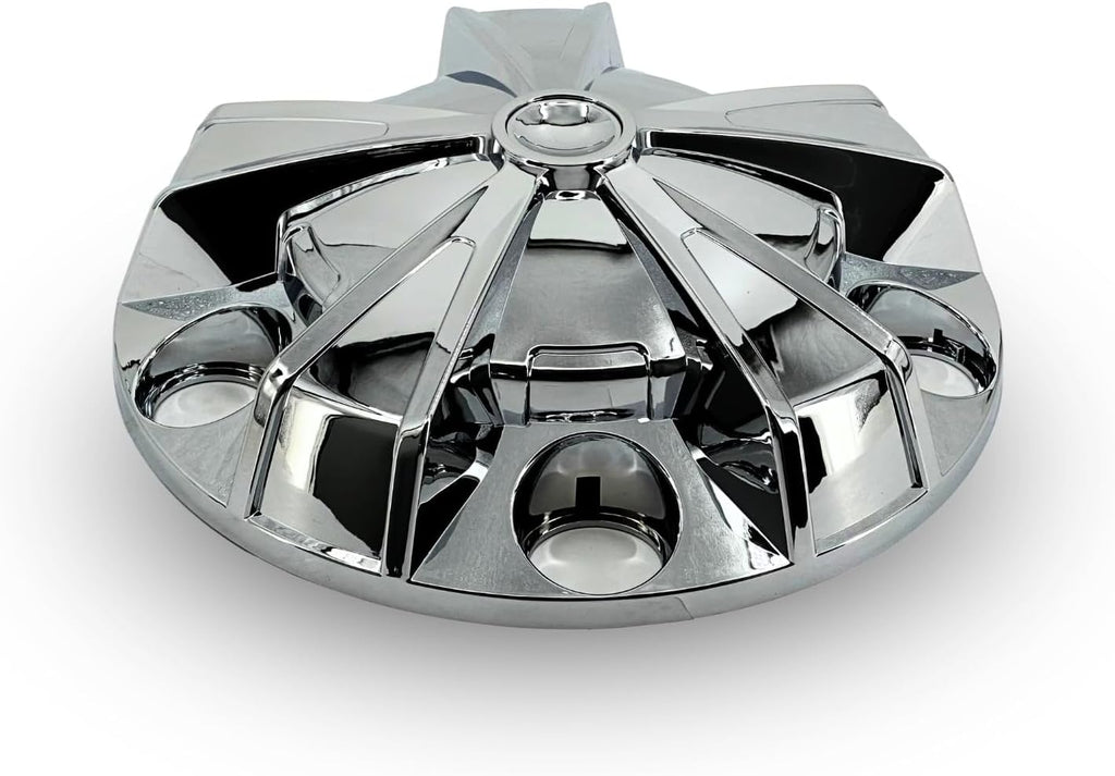 TORQUE Starlight Chrome Front and Rear Axle Complete Wheel Cover Set 33mm Screw-on Lug Nut Covers for Semi Trucks (Installation Tool Included) Standart Hub Caps Kit (2 Front & 4 Rear) (TR638)