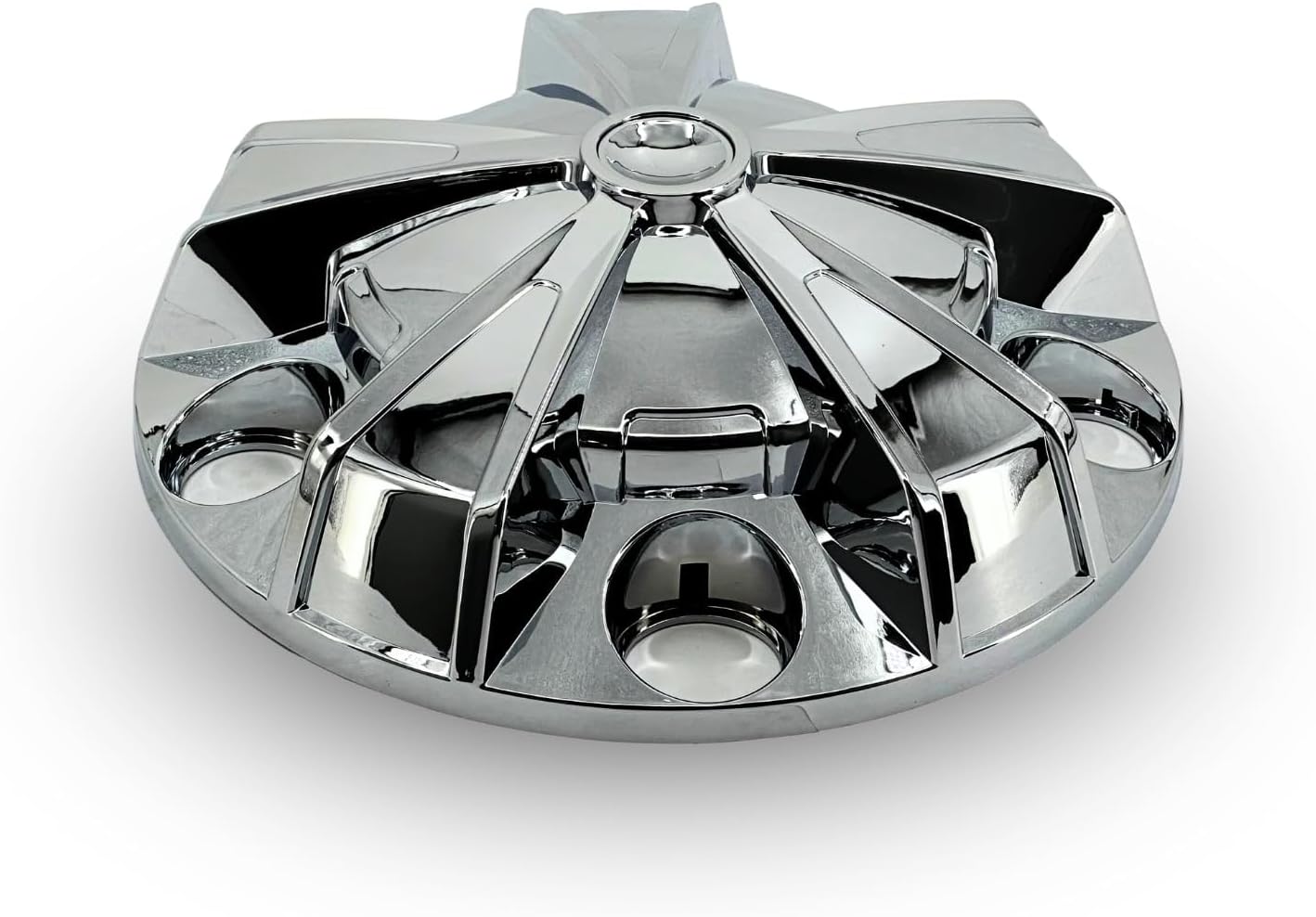 TORQUE Starlight Chrome Front and Rear Axle Complete Wheel Cover Set 33mm Screw-on Lug Nut Covers for Semi Trucks (Installation Tool Included) Standart Hub Caps Kit (2 Front & 4 Rear) (TR638)