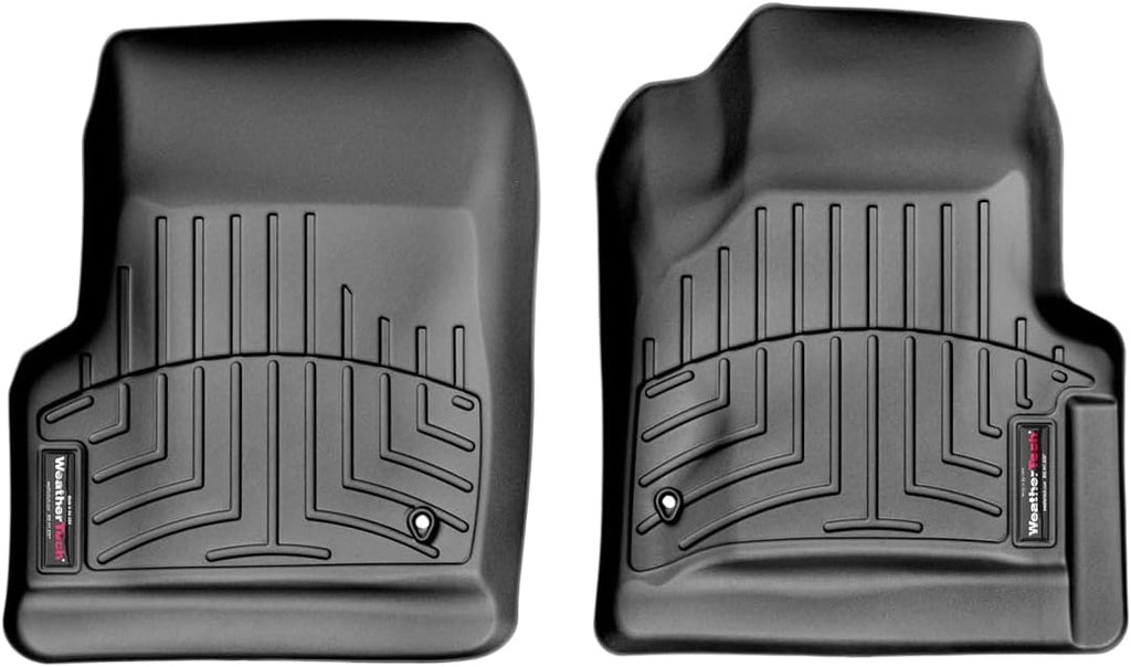 WeatherTech Custom Fit FloorLiners for Jeep Wrangler 2-Door, Wrangler Unlimited 2-Door, 1st Row (440421), Black