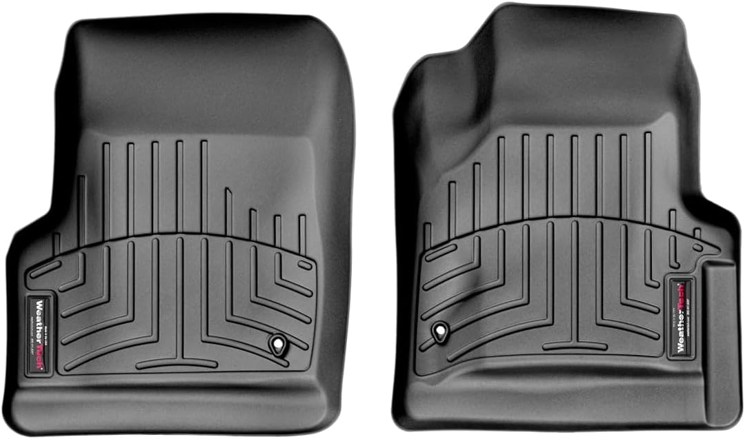 WeatherTech Custom Fit FloorLiners for Jeep Wrangler 2-Door, Wrangler Unlimited 2-Door, 1st Row (440421), Black