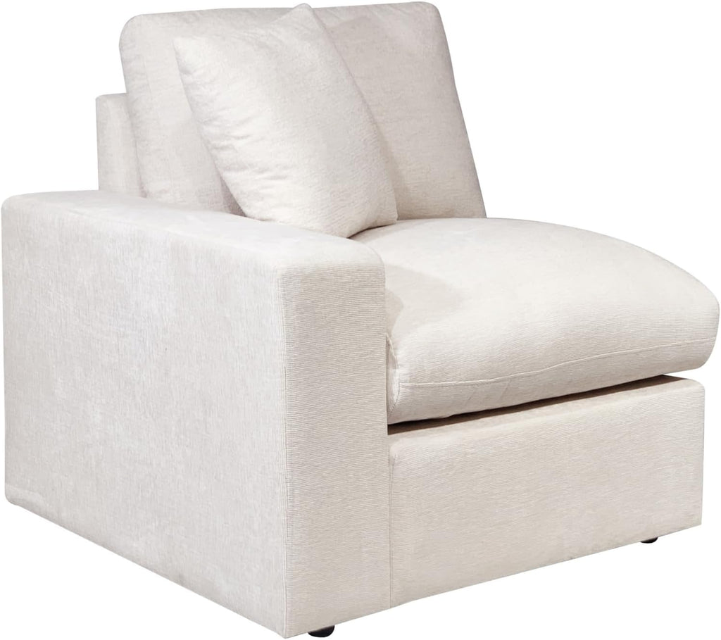 YOPTO 146' Convertible Sectional Sofa Couch,8 Seat Modular Living Room Furniture Sets with 2 Pillows & Ottoman,Chenille Upholstered Cloud Couches,Oversized L-Shaped Comfy Sofas,for Living Room,Beige