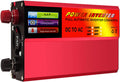 Solar Power Converter 500W/1000W/2000W/3000W DC 12V/24V to AC 110V/220V Modified Sine Wave Inverter with Outlets 1 USB Port and Digital Display,12v to 220v,500W