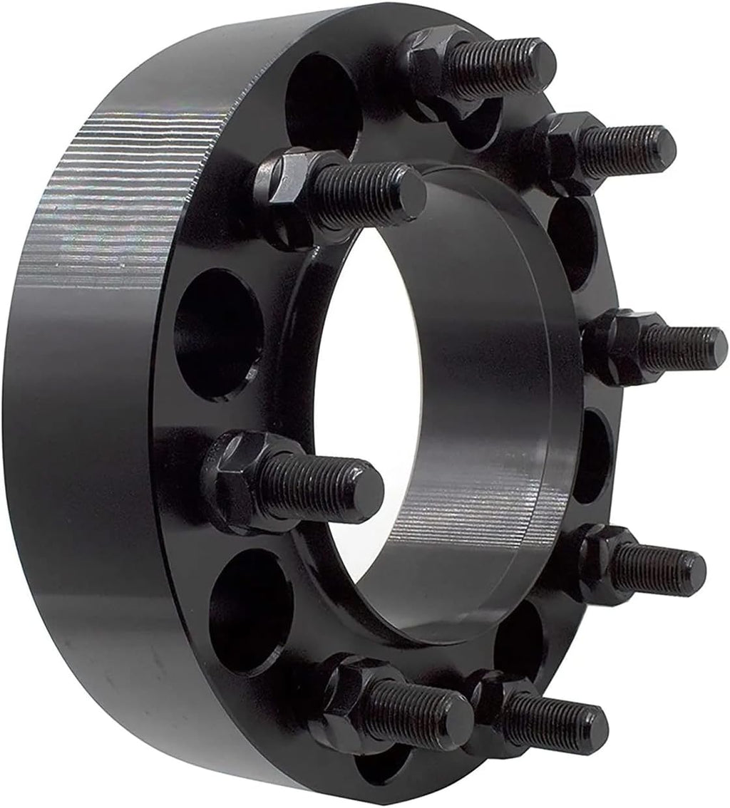 2PCS 8x6.5 to 8x180 Wheel Adapters, 2 inch 8x165mm to 8x180 Wheel Spacer Adapters 116.7mm Hub Centra Bore with M14x1.5 Thread Pitch for 1999-2010 Silverado Sierra 2500 3500 HD, 2014-2023 Ram 2500 3500