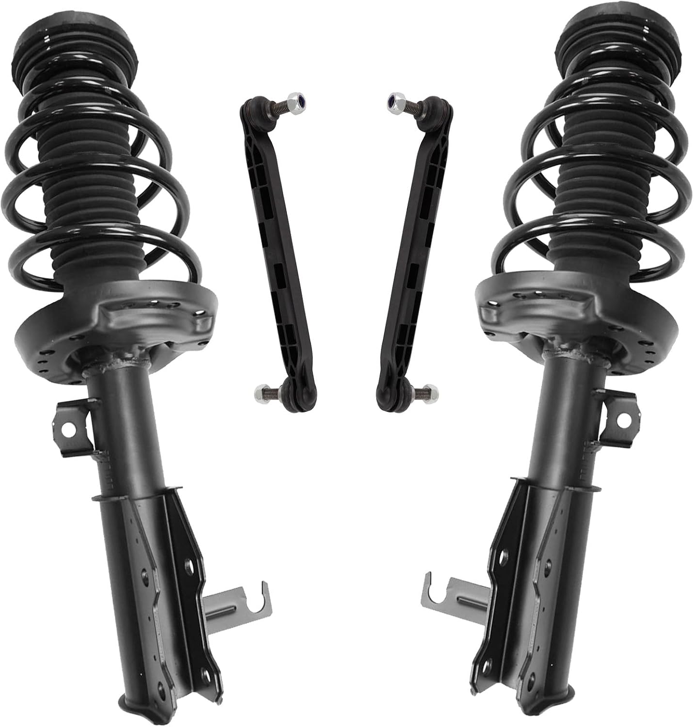 TRQ Front Suspension Kit Complete Strut & Coil Spring Assembly Sway Bar Stabilizer Link Compatible with 2012-2016 Buick Regal