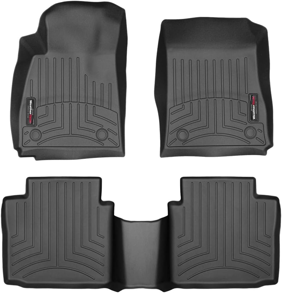 WeatherTech Custom Fit FloorLiners for Chevrolet Impala - 1st & 2nd Row (44534-1-2), Black