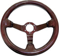 Universal 14in Real Carbon Fiber Steering Wheel Red (001R) | 3' Depth, Hard and Lightweight ,6 Holes 350mm Racing Sport JDM