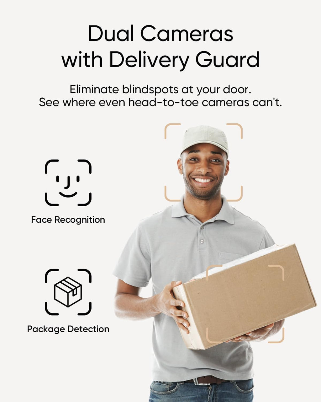 eufy Security Video Doorbell E340 with Chime 2,2K Full HD Dual Cameras&Head-to-Toe View, Doorbell Camera Wireless&Wired,Delivery Guard,Color Night Vision,Two-Way Talk,Motion Detection, No Monthly Fee