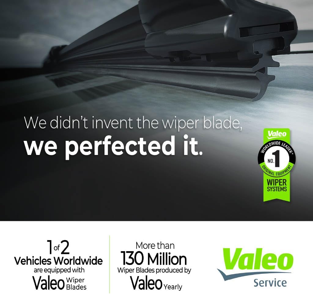Valeo 178507 Silencio Visioblade Windshield Wiper Blade Set Compatible with Select Mercedes-Benz R231 Models, Unheated 26/22 inch Pack of 2 Premium OEM Wipers, Replacement Windshield Wipers