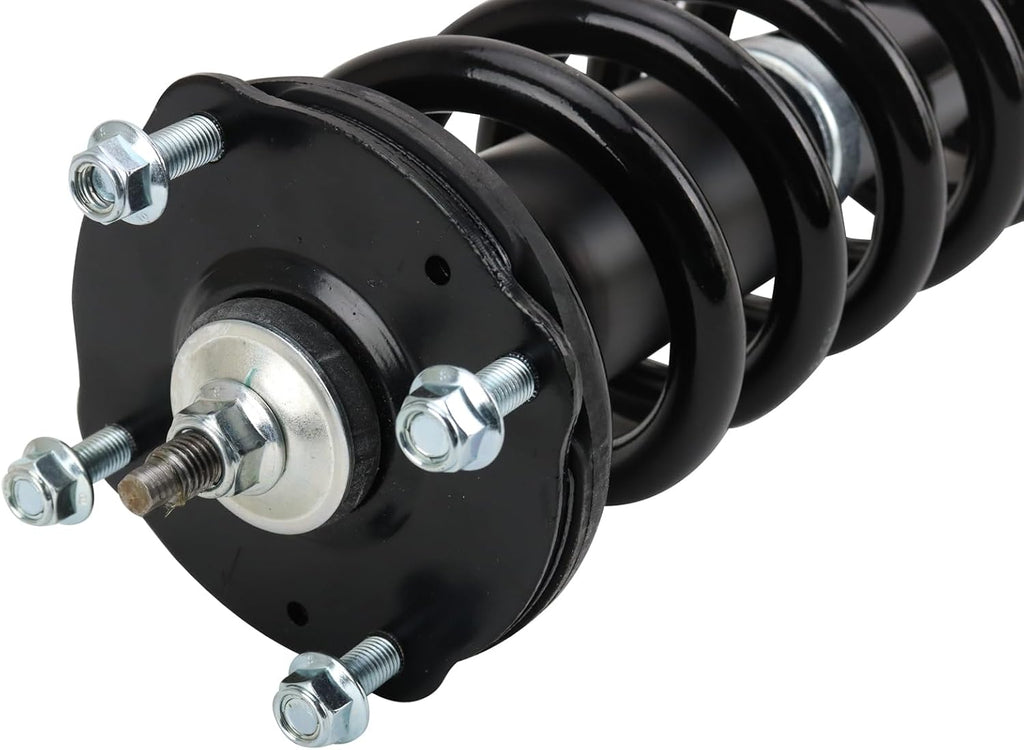 TRQ Front Suspension Kit Shock & Spring Strut Assembly Sway Bar Stabilizer Link Compatible with 2008-2022 Toyota Sequoia