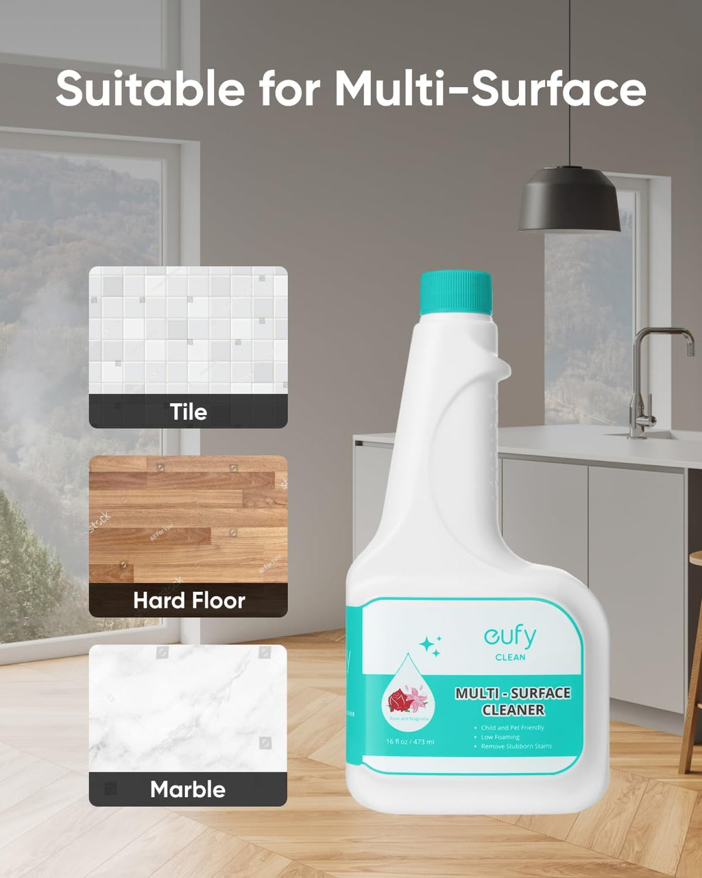 eufy X10 Pro Omni Robot Vacuum White + Hard Floor Cleaning Solution*2
