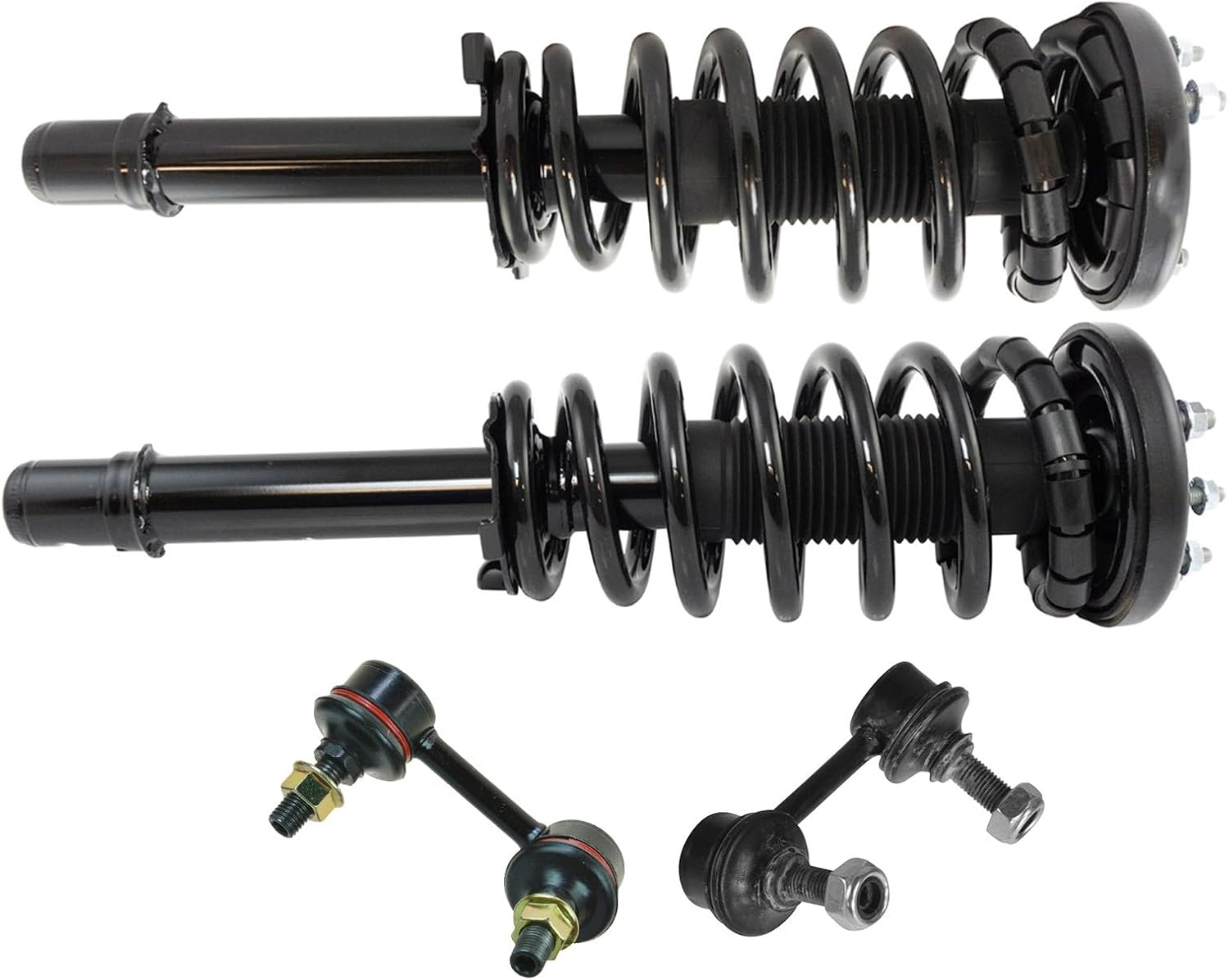 TRQ Front Suspension Kit Complete Strut & Coil Spring Assembly Sway Bar Stabilizer Link Compatible with 1999-2003 Acura TL