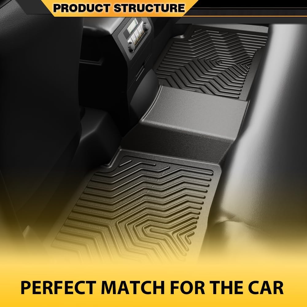 TPE Floor Mats Fit Tesla Model Y Juniper 2024-2025 Truck Accessories Cargo Liners All Weather Protection 9PCS Black Alfombras para Carro