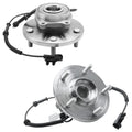 Detroit Axle - Front 2pc Wheel Bearing Hubs for 08-11 Dodge Grand Caravan Chrysler Town & Country, 09-12 VW Routan, Wheel Bearing Hubs Assembly 2009 2010 2011 Replacement