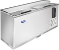 Atosa MBC65GR 65' Insulated Horizontal Bottle Cooler for Restaurant Hotel Casino Pub Bar Beer Cider Soda | 16.4 Cu. Ft. Can Bottle Capacity | 4 Wire Divider, 2 Top Sliding Lid, Stainless Steel, 115V