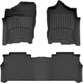 WeatherTech FloorLiner HP Custom Fit Floor Mats for Nissan Titan XD - 1st & 2nd Row (44908-1-2IM), Black