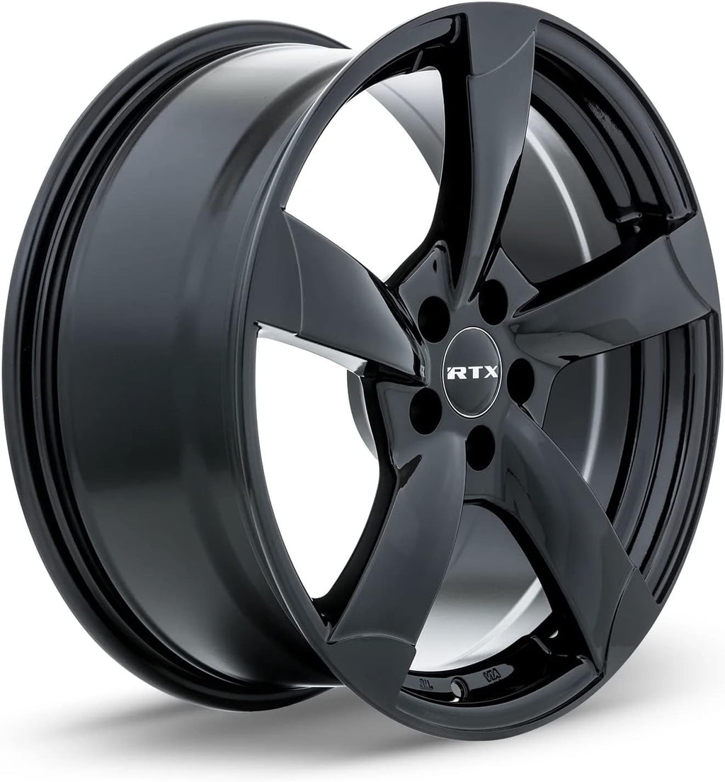 RTX RS2 Custom Wheel - 17x7.5, 35 Offset, 5x112 Bolt Pattern, 66.6mm Hub - Gloss Black Rim
