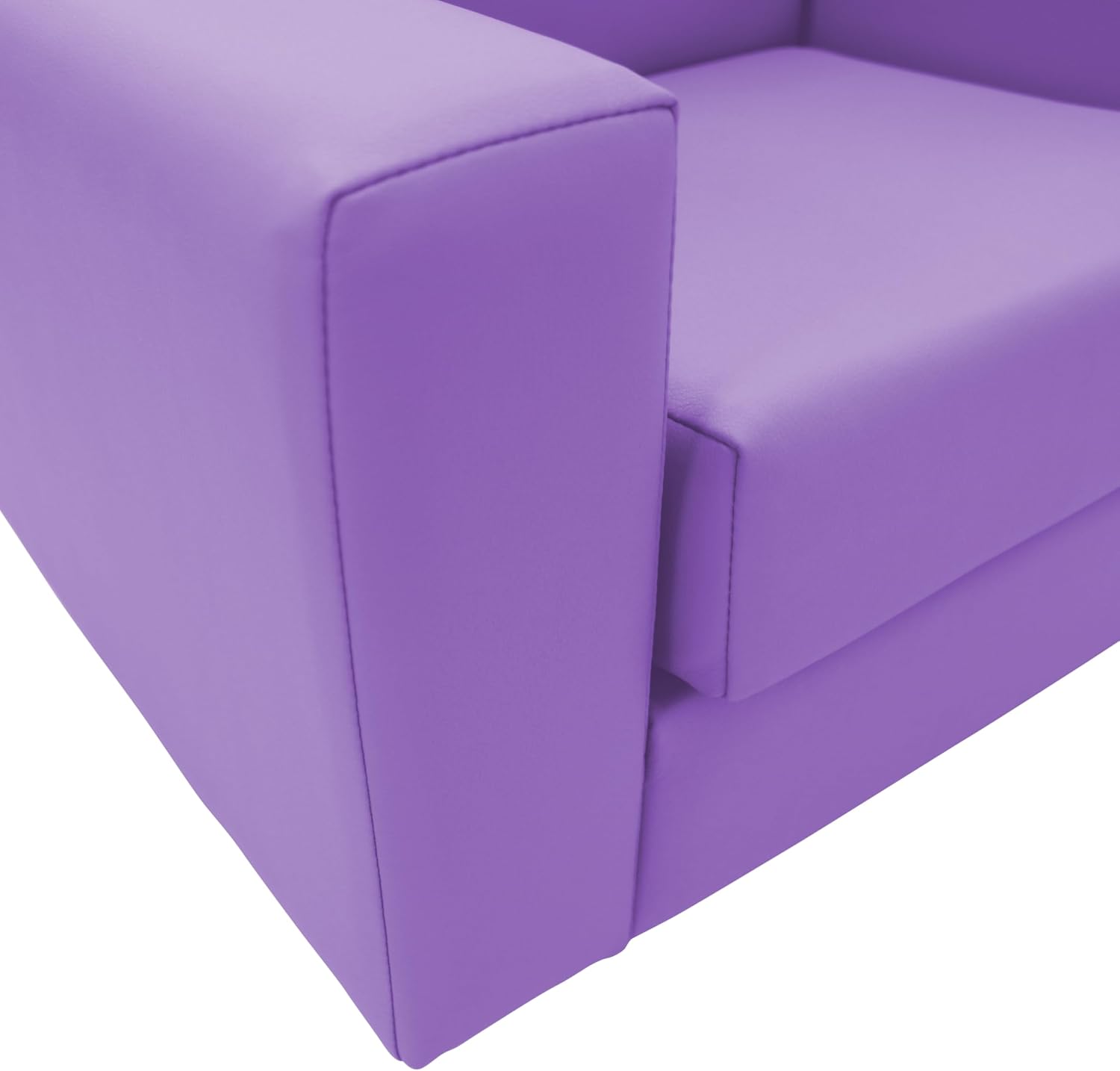 Factory Direct Partners SoftScape Inspired Playtime Classic Reading Chair, Children's Commercial-Grade Upholstered Furniture for Home, Daycare, Preschool, Library Comfy Modern Design - Lavender