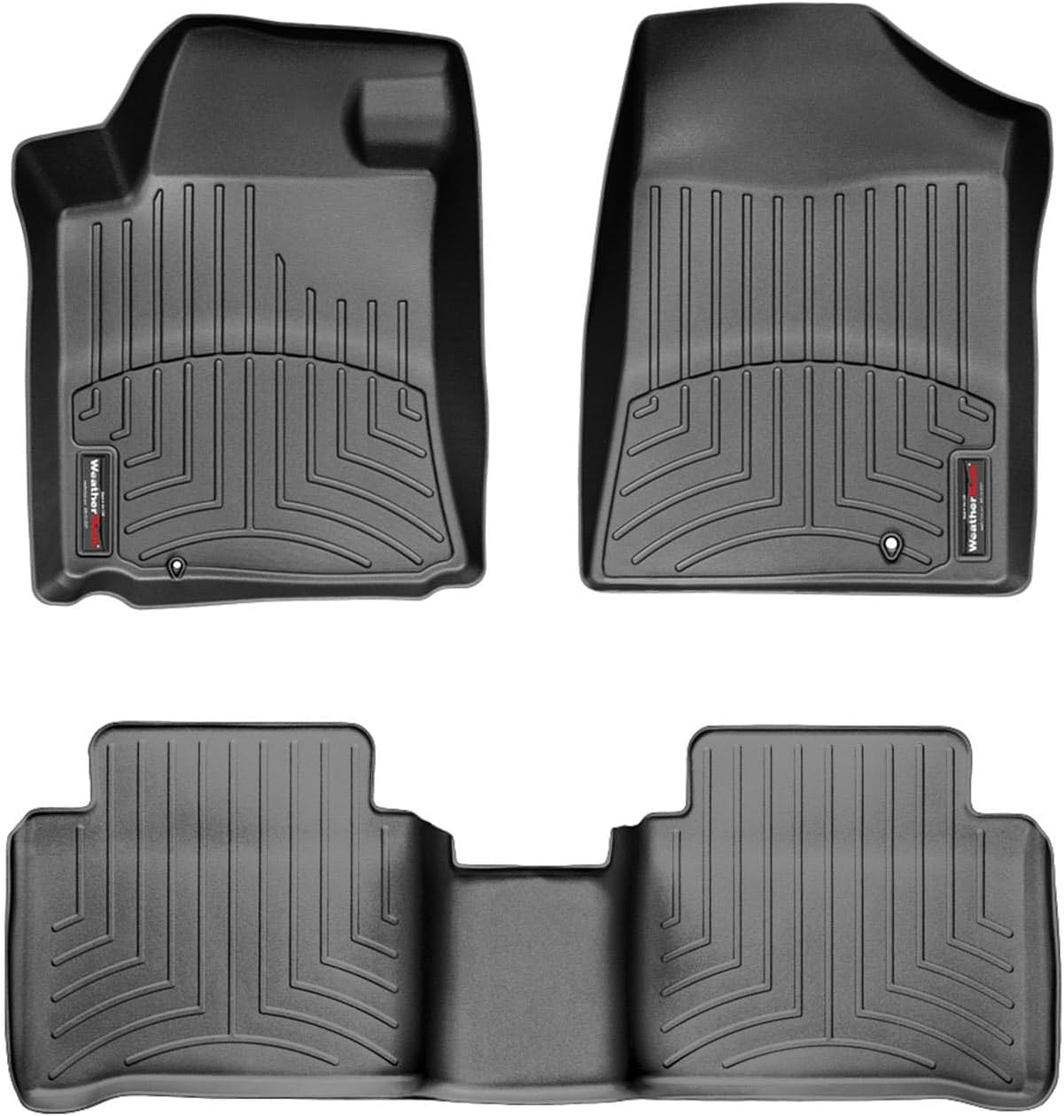 WeatherTech Custom Fit FloorLiners for Nissan Maxima - 1st & 2nd Row (44171-1-2), Black
