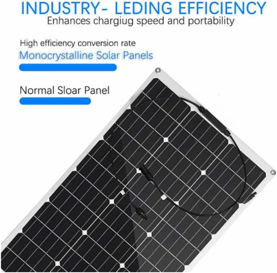 1000W 500W Solar Panel Flexible Solar Cell 18V DIY Cable Waterproof Outdoor Car RV Rechargeable Power for Car (1000w)