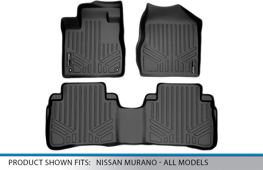 MAXLINER Floor Mats 2 Row Liner Set for 2009-2014 Nissan Murano