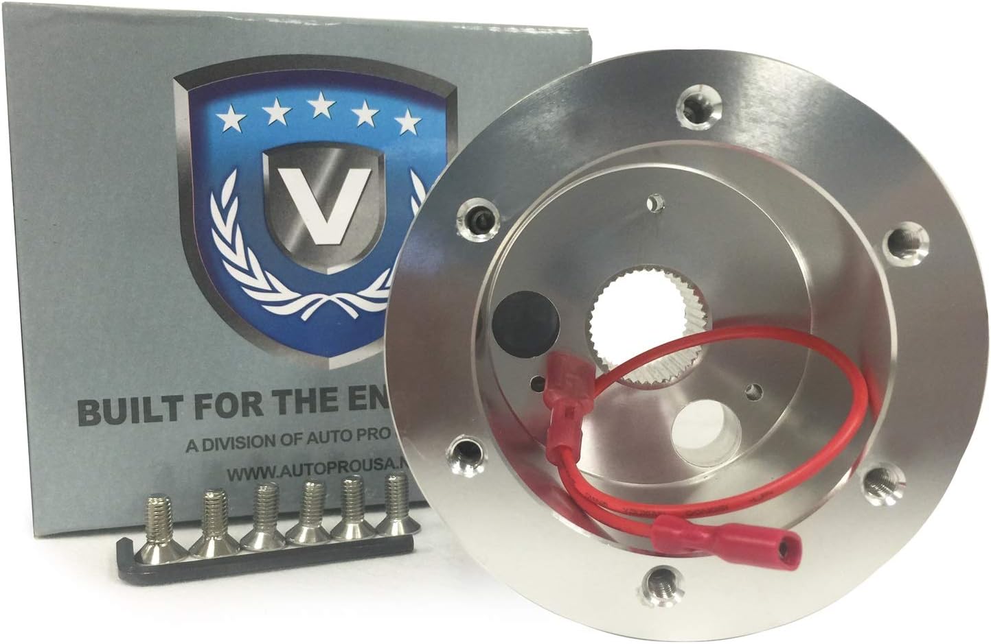 VSW Steering Wheel Hub Adapter 6 Bolt (Silver) Compatible with 1959-1974.5 VW with 13/16 Spline STH1028SIL